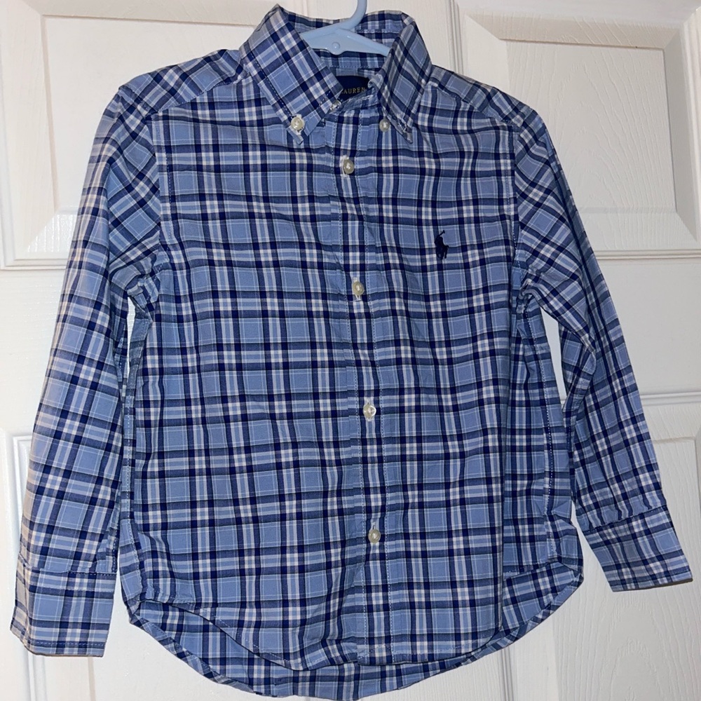 Ralph Lauren Blue Checkered Shirt